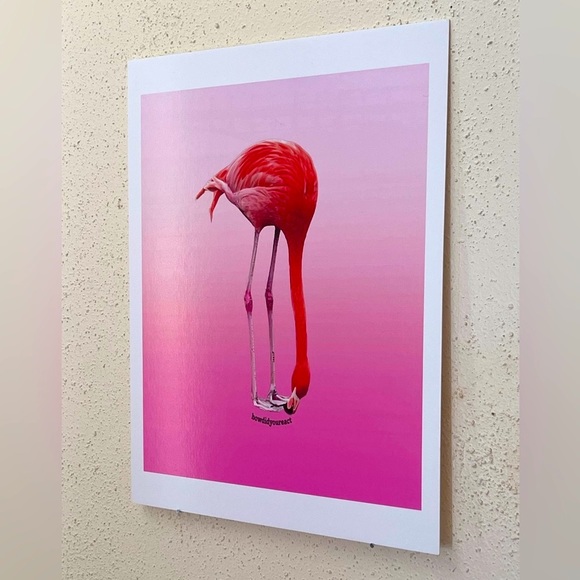 “Pink Majesty” Flamingo |Original Photography/Digital Design 11X14 Poster board - Picture 2 of 5
